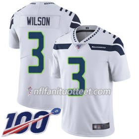 Miesten Seattle Seahawks NFL Pelipaita Russell Wilson 3 Nike Valkoinen 100th